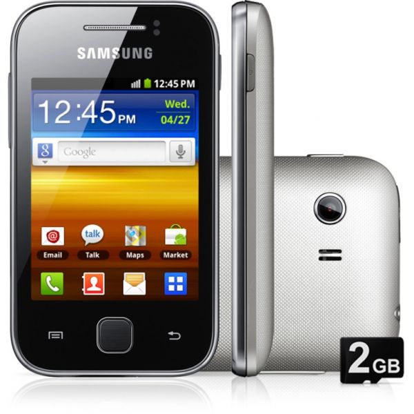 Samsung Galaxy Y Cinza.